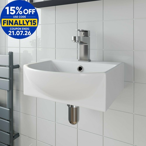 Bathroom wall hung basin - bathroom,