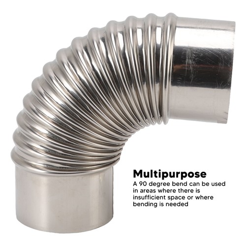Stainless steel elbow chimney - stainless,
