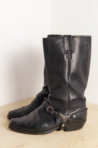 Sancho boots black buckle - black, belt