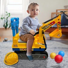 Kids ride digger toddler - on,
