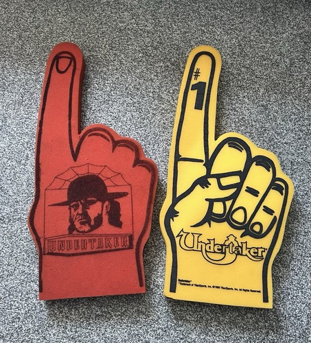 Wwf undertaker foam hands - foam,