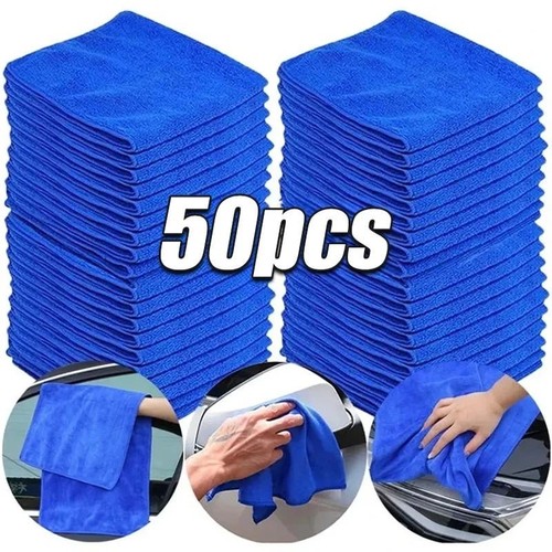 50x microfiber cleaning towels - microfiber,