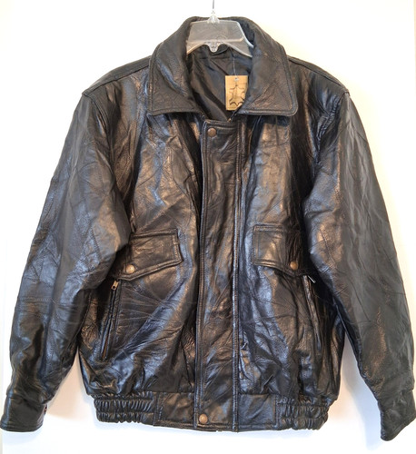 Vintage leather bomber jacket - vintage,