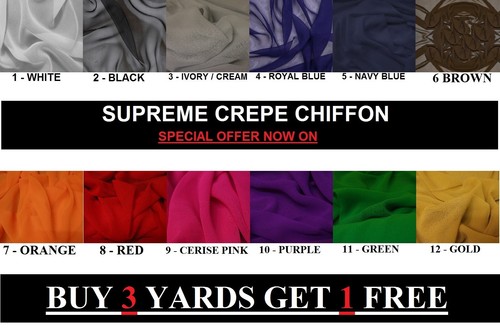 Premium plain chiffon crepe - premium,