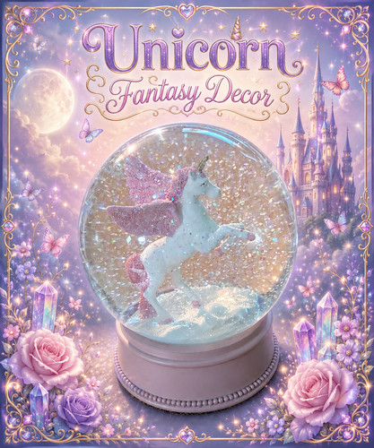 Pink unicorn snow - unicorn, —