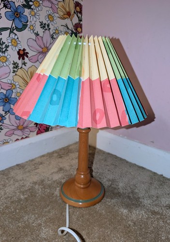 Bhs vintage wooden table - vintage, lamp