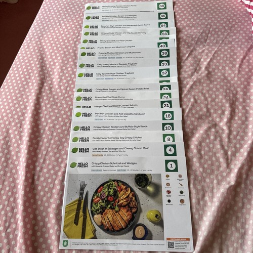 Hello fresh recipe cards - x,