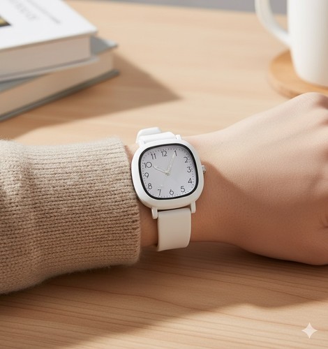 White luxury women square - white,