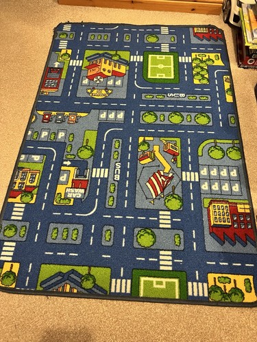 Children blue road - road, map