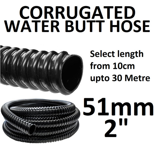 Black corrugated water butt - water,