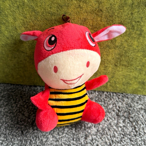 Red cream cow plush soft - plush,