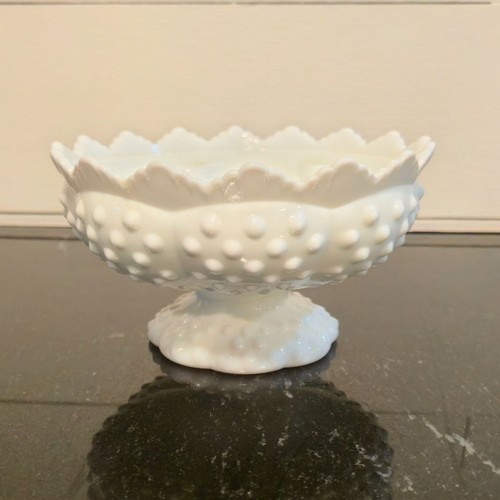 Vintage fenton hobnail footed - hobnail,