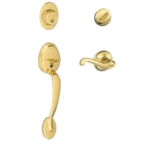 Schlage plymouth bright brass - schlage,
