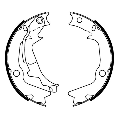 Abe c00526abe brake shoe - c00526abe, set