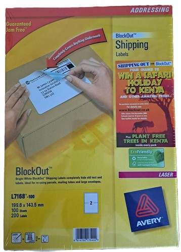 Avery l7168 100 laser labels - avery,