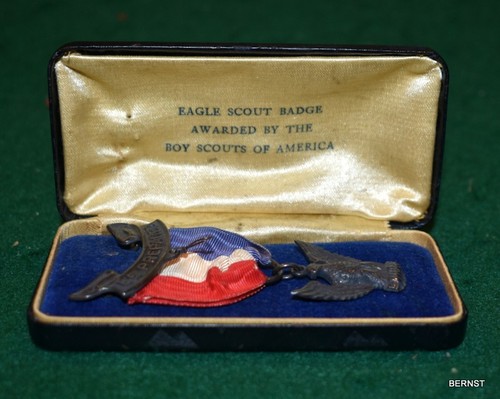 Boy scout eagle medal with - boy,