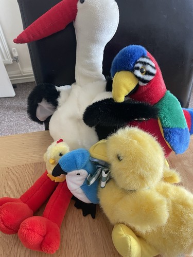 Soft plush toy bird - plush,