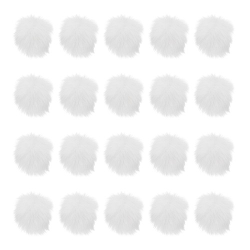 20pcs fluffy soft faux - fluffy, pom