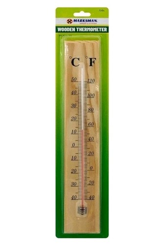 Wooden thermometer traditional - wooden,