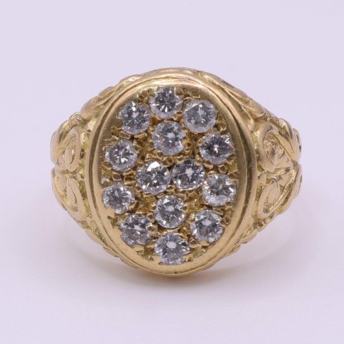 18ct yellow gold gents - 18ct,