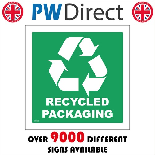 Sign recycled packaging - sign,