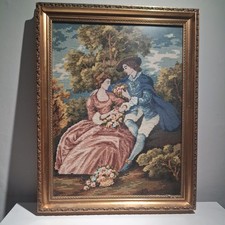 Vintage needlepoint tapestry - vintage,