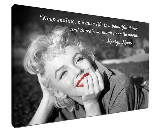 Marilyn monroe smile canvas - marilyn,