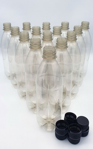 Clear 500ml plastic - plastic, screw