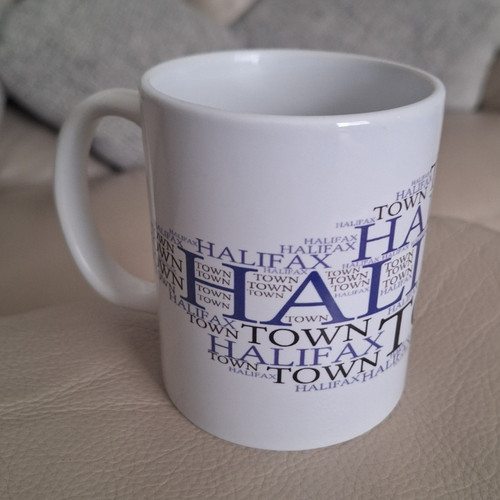 White ceramic halifax town - ceramic,