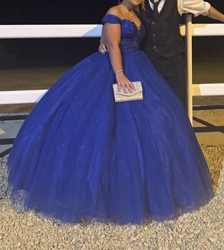 Dress royal blue - go,
