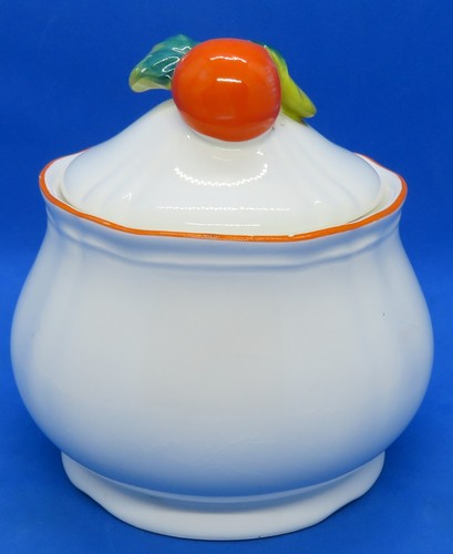 White orange glaze vintage - &,