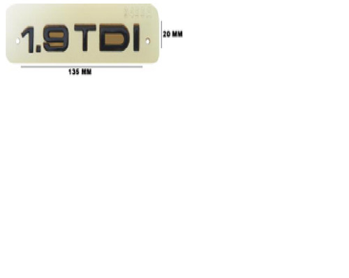 Boot badge rear emblem - rear, 1.9tdi