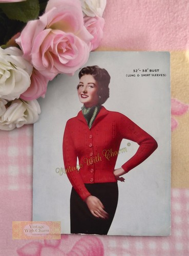 Vintage 1950s lady cardigan - lady's,