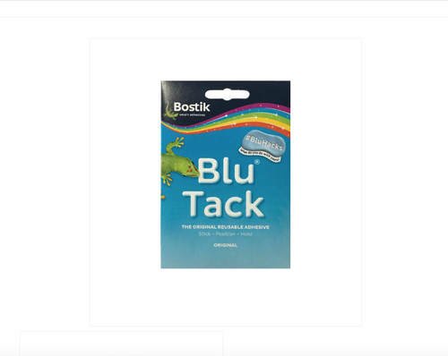 Blu tack sticky usable - blu,