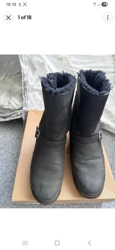 Ugg australia black - black, sheepskin