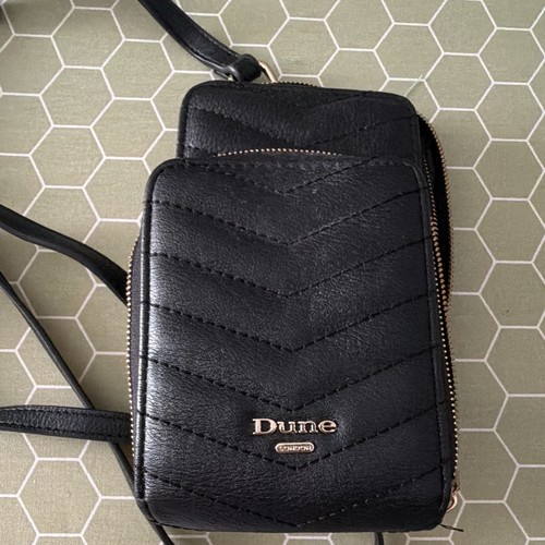 Dune black quilted faux - quilted,