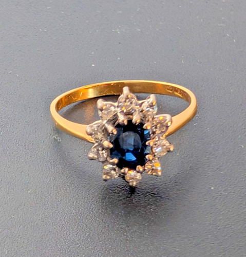 18ct yellow gold - 0.75ct, ceylon