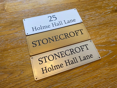 House name number plaque sign - house,