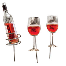 Metal spiral wine bottle 2 - metal,