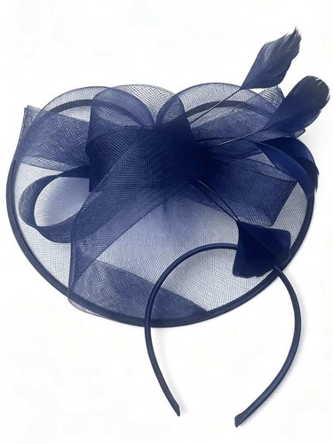 Large wedding fascinator - wedding,