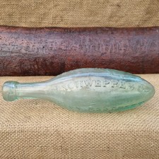 Antique schweppes glass bottle - antique,