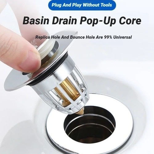 Universal bathroom sink plug - universal,