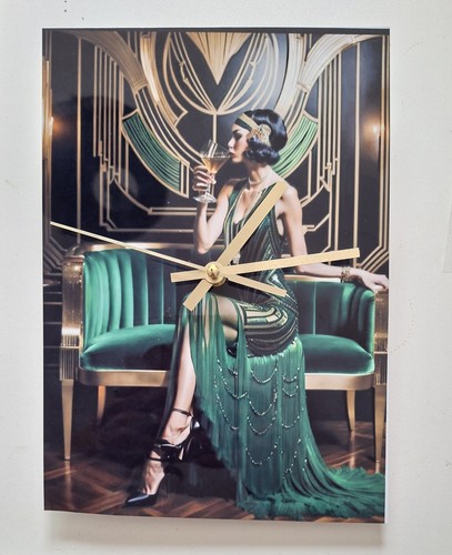 New art deco - wall, clock
