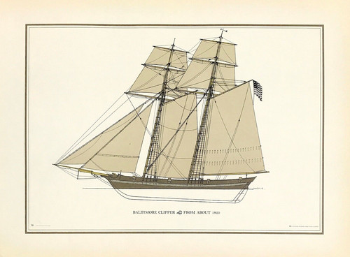 Sailing ship baltimore - sailing, clipper