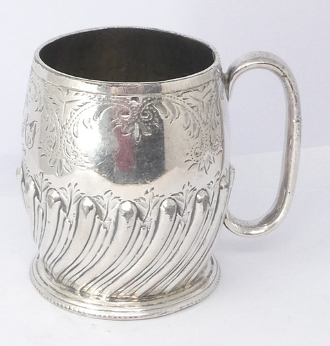 1924 silver plated christening - silver,
