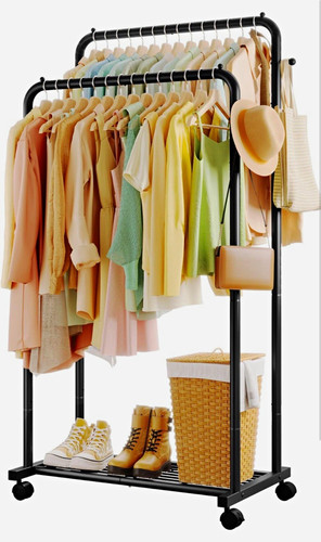 Double clothes rail - clothes,