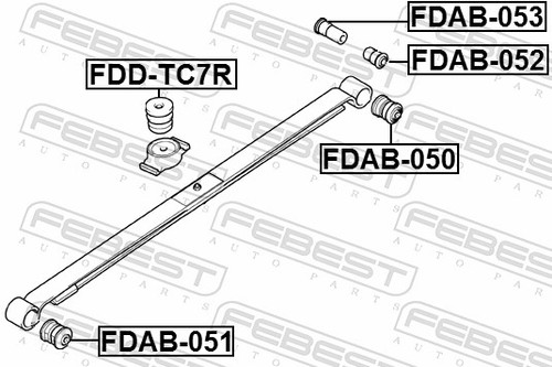 Fits febest fdab - febest, rear