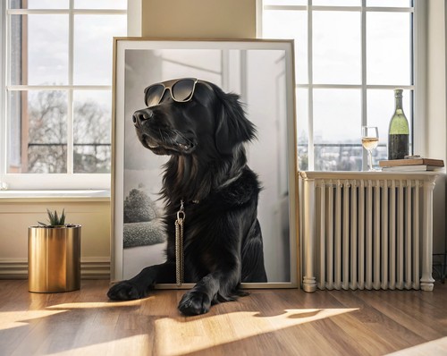 Trendy black golden retriever - golden,
