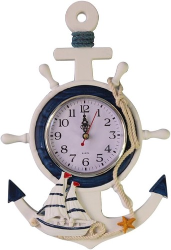 Clock beach sea theme nautical - beach,