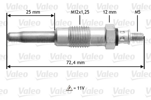 Valeo 345100 glow plug - valeo, for